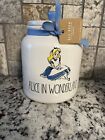 Rae Dunn Disney  "ALICE IN WONDERLAND" 7" Canister With Blue Handle