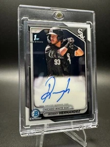 2024 Bowman Ronny Hernandez 1st Bowman Chrome Auto Chicago White Sox Prospekt - Bild 1 von 2