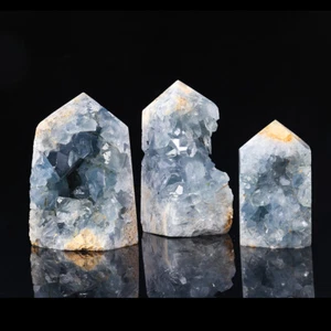 Natural Celestine/Celestite Geode Druzy Spiritual Healing Crystal Mineral Stone - Picture 1 of 17
