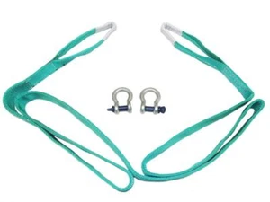Cinghia di traino resistente 6 tonnellate 5 metri con catene (6T 5M taglio di traino recupero) - Foto 1 di 1