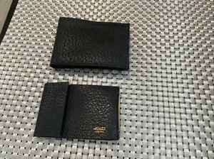 Portafoglio AMITY pelle due in uno nero portafogli pelle bovina made in USA nuovo con etichette - Foto 1 di 10