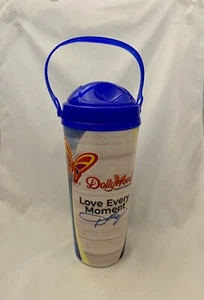 DollyWood Souvenir 24 Oz Tumbler Cup Whirley Blue Lid butterfly Smoky Mountains - Picture 1 of 12
