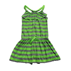 Girls Justice Swim Cover Up Neon Sleevless Gray Size 10 - Picture 1 of 6