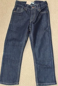 Levi's 511 Slim Jeans Boy's 5 Regular Hook Dark Wash Adjust Waist NWT - Picture 1 of 4