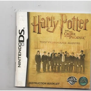 Harry Potter & Order of Phoenix Nintendo DS MANUAL ONLY Authentic NO TRACKING - Picture 1 of 1