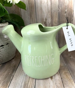 Rae Dunn Green Pitcher/Watering Can REFRESHING Artisan Collection by Magenta New - Picture 1 of 5
