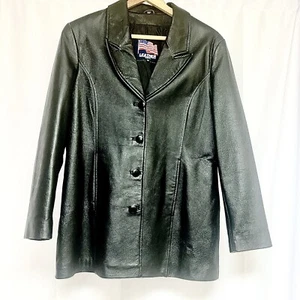 Leather USA Leather Jacket Women’s Genuine Leather Size M - Picture 1 of 9