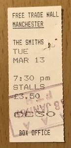 1984 THE SMITHS MANCHESTER UK 3/13 CONCERT TICKET STUB MEAT IS MURDER MORRISSEY - Picture 1 of 5