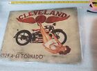 16" tornado 1929 motorcycle Cleveland flying A gift sexy USA Sign TYDOL vtg