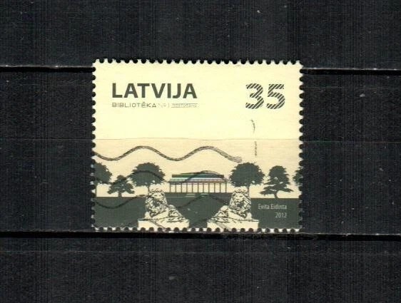 Латвия Скотт 801 (1v) библиотека No 1 ресторан F/VF б/у (2012) - Изображение 1 из 1