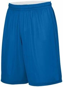 Augusta Sportswear Youth 100% Polyester Reversible Wicking Shorts 1407 S-L - Picture 1 of 16