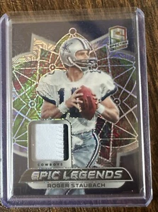 2021 Spectra Epic Legends Materials Psychedelic Roger Staubach #ELM-RS Patch /25 - Picture 1 of 2