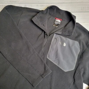 The North Face Pullover Herren XL schwarz 1/4 Zip Fleecepullover Jacke leicht - Bild 1 von 10