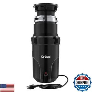 Kraus Garbage Disposal - 1/3 HP Ultra-Quiet Motor with Quick Connect Mount, K - Picture 1 of 5