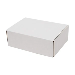 Paquete de 50 cajas de embalaje corrugado cajas de cartón blanco y amarillo interior 6x4x2 - Imagen 1 de 11