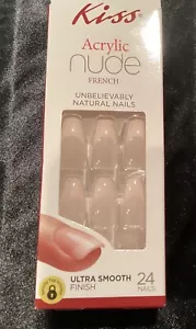 Kiss Unbelievably Natural Acrylic Press On Nails Set Of 24~Includes Free Gift! - Picture 1 of 3