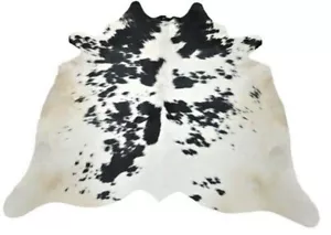 New LARGE 100% Natural Cowhide Leather RUGS Hair On Cowhide SKIN CARPET Area - Picture 1 of 6