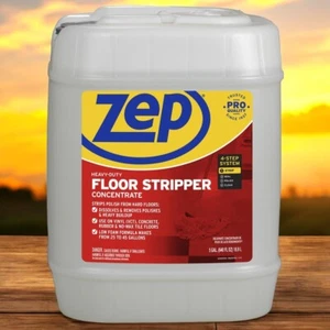 5 Gallon Zep Concentrated Heavy Duty Floor Stripper Low Foam Fast Ammonia Free - Picture 1 of 6