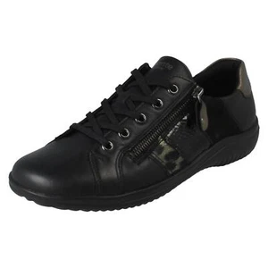 Ladies Remonte Lace and Zip Fastening Casual Trainer Shoes D1E00 - Picture 1 of 10