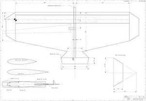SUPER TITAN C/L CLASSIC COMBAT MODEL plan set - Picture 1 of 1
