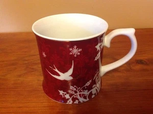 Starbucks Coffee Mug Tea cup 2010 Rosanna red Holiday Christmas snowflake Winter - Picture 1 of 7