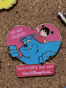 Sweetheart Sulley Boo Monsters Inc Valentines 2004 Friend VHTF disney pin - Picture 1 of 1
