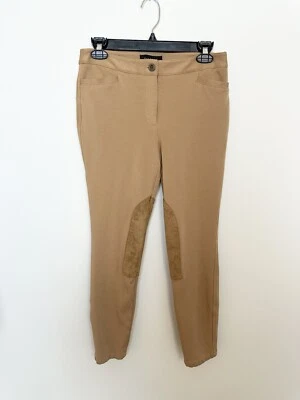 Pantalones al tobillo ajustados Talbots Petites para mujer talla 4P beige gamuza ribete bolsillos Foto 1 de 4