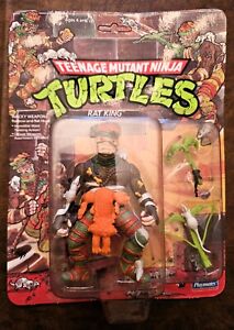 1989 Playmates TMNT Teenage Mutant Ninja Tutles Rat King 20 Back MOC Unpunched