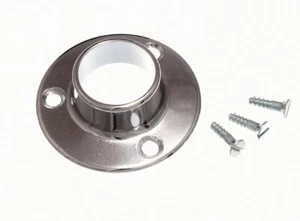 Supporti Per Asta Di Armadio 40 X 19Mm In Metallo Cromato - NUOVO Onestop - Bild 1 von 1