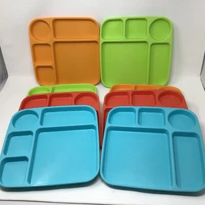 Nordic Ware Party Trays lot of 8 Microwave Safe Made in USA durable plastic - Picture 1 of 4