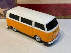 MAISTO VOLKSWAGEN TYPE 2 BUS, WHITE/YELLOW LOOSE 3" LONG - Picture 1 of 6