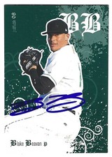 BLAKE BEAVAN SIGNED 2008 JUST MINORS JUSTIFIABLE BASEBALL CARD SEATTLE MARINERS