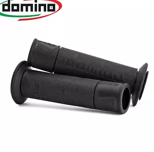 MANOPOLE DOMINO A450 MOTO SCOOTER STRADALI Antracite Nero ON ROAD RACING Forate - Imagen 1 de 3