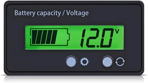 Battery Meter, 12V 24V 36V 48V Battery Capacity Voltage Indicator with LCD Displ - Picture 1 of 9