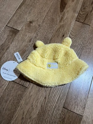NWT Little Sleepies Yellow Winnie the Pooh Sherpa Bucket Hat 6-12 months - Image 1 of 4