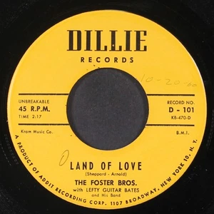 FOSTER BROTHERS: land of love / let's jam DILLIE 7" Single 45 RPM - Picture 1 of 2