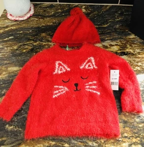 Soft Cat Kitty Sweater & Hat, Baby 12-18 Months, NWT - Picture 1 of 10
