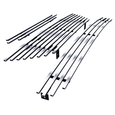 For 1999-2004 Ford Mustang V6 Stainless Chrome Billet Grille Insert Combo - Image 1 of 4