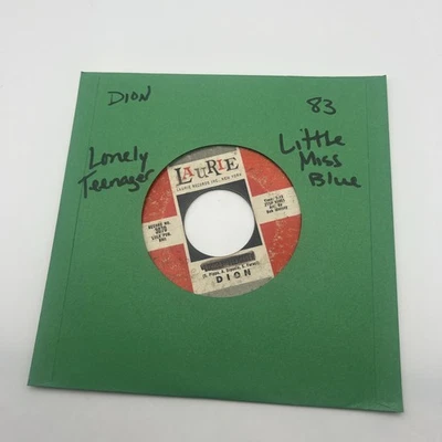 45 RPM Record   DION  Lonely Teenager / Little Miss Blue Foto 1 de 4