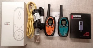 Trödelschublade Elektronik Konvolut, Walkie Talkies, Türkamera, Spionagedetektor, mehr - Bild 1 von 21