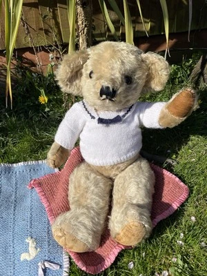 Teddy Bear Old Merrythought - Beamish | Big 24" 1930s in clothes Antique English - Image 1 of 4