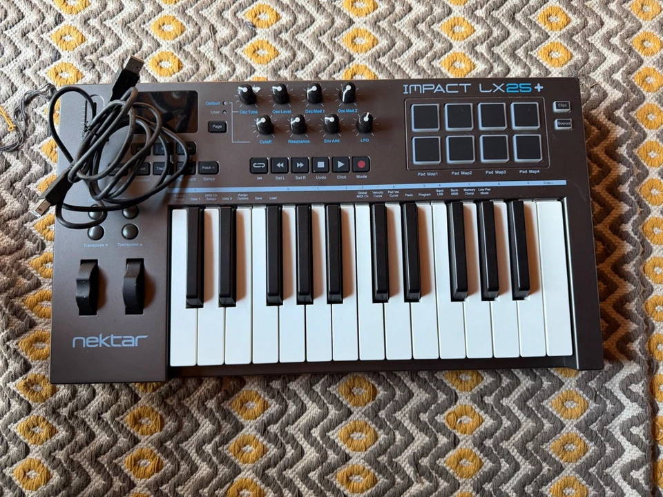 Nektar IMPACT LX25+ 25 Keys 8 Pads MIDI Controller With USB Cable - Image 1 of 1