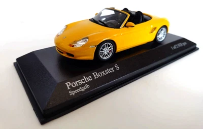 Minichamps 1:43 Porsche Boxster S Yellow 2002 Diecast Model Car Limited Edition - Image 1 of 4