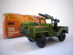 Matchbox Superfast: Armoured Jeep. original box, excellent, made in England - Picture 1 of 3
