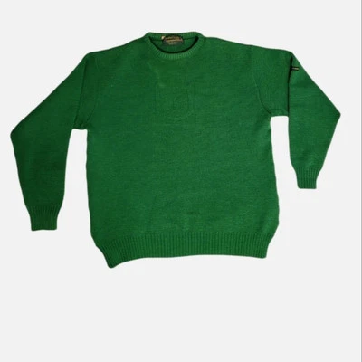 Suéter vintage años 70 Blarney Castle Irlanda trébol verde cuello redondo unisex talla XL Foto 1 de 4