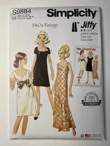 S9884 UNGESCHNITTENES SCHNITTMUSTER "Simplicity" - "Misses Kleid in 2 Längen" 60er Retro - Bild 1 von 4