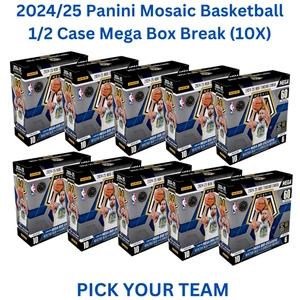 Los Angeles Lakers 2024-25 NBA Mosaic Mega Box 1/2 Case (10X) Break #628 - Picture 1 of 4