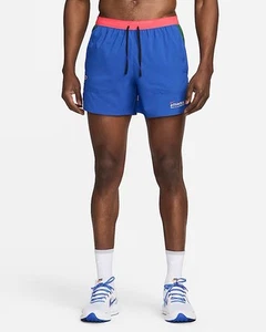 Nike Stride Dri-FIT 5" Brief Lined Running Shorts Sz Small HF4562-480 Blue Green - Picture 1 of 9