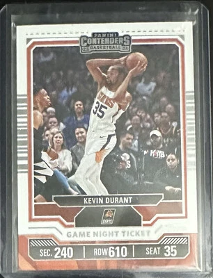 2023-24 Panini Contenders - Game Night Ticket #18 Kevin Durant - Image 1 of 2