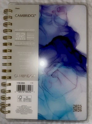 Cambridge® Aqueous Academic 2025-2026 W & M Planner Small (5 1/2" x 8") - Image 1 of 4